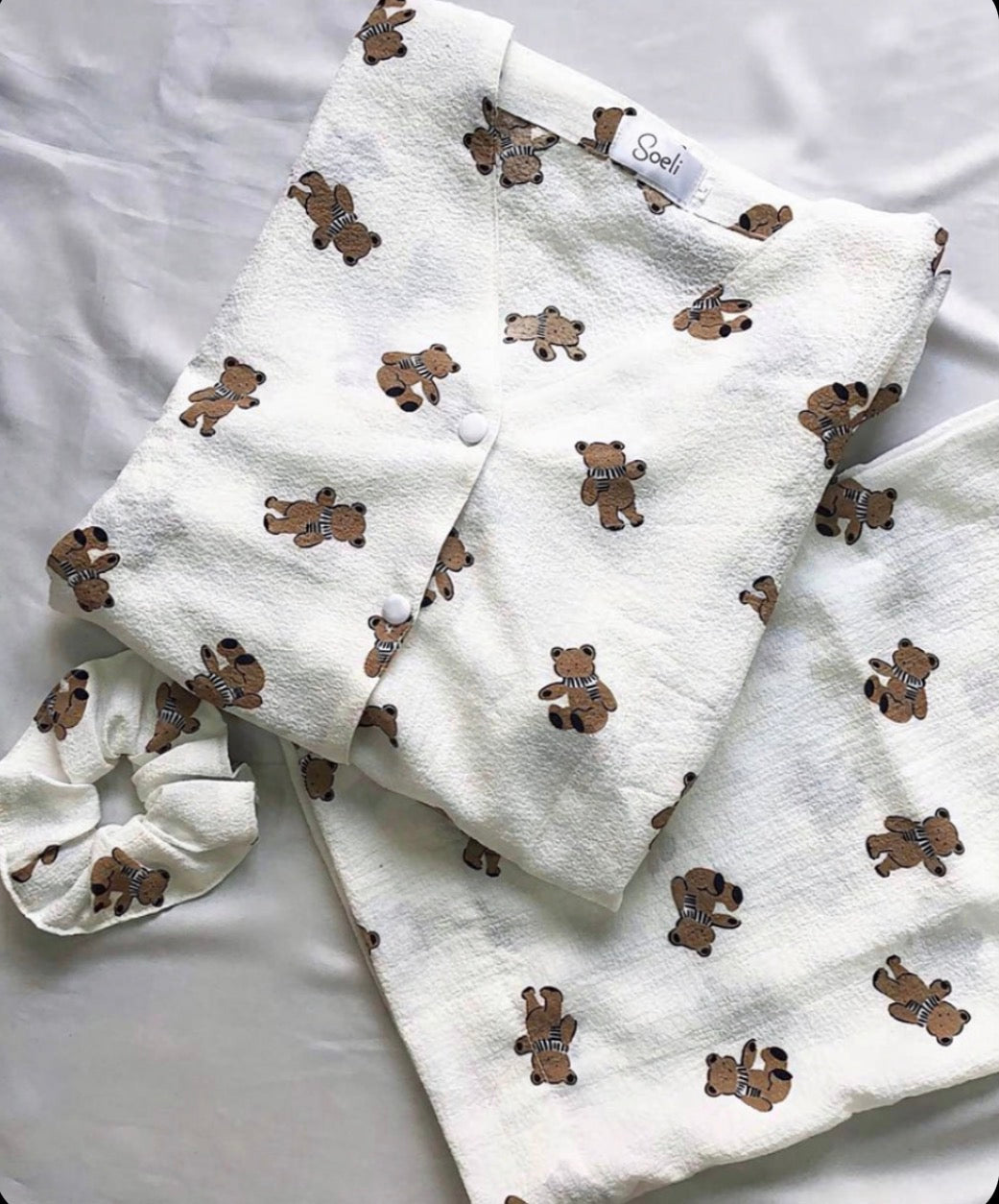 Summer crinkled night suite - Bunny Ease