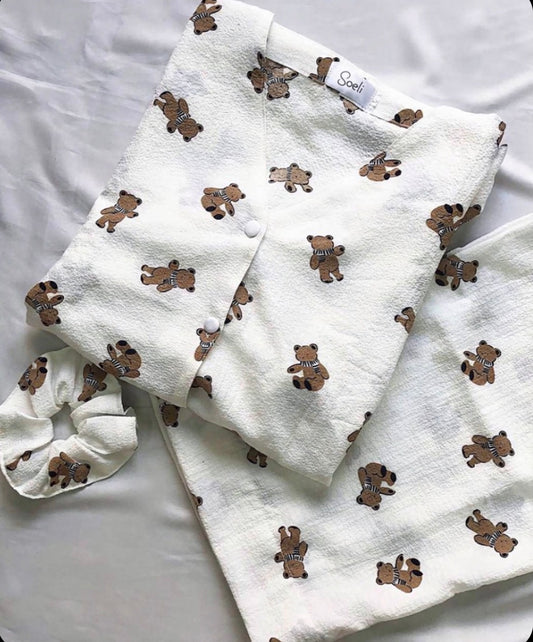 Summer crinkled night suite - Bunny Ease
