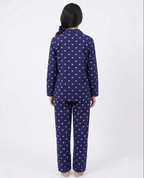 Windy hearts printed night suite