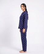 Windy hearts printed night suite