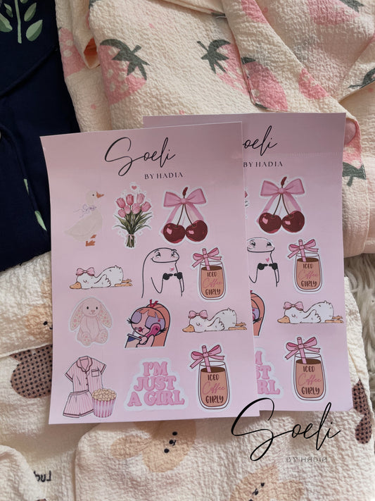 Soeli sticker sheet